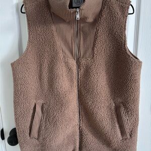 Cozy Tan Sherpa Vest